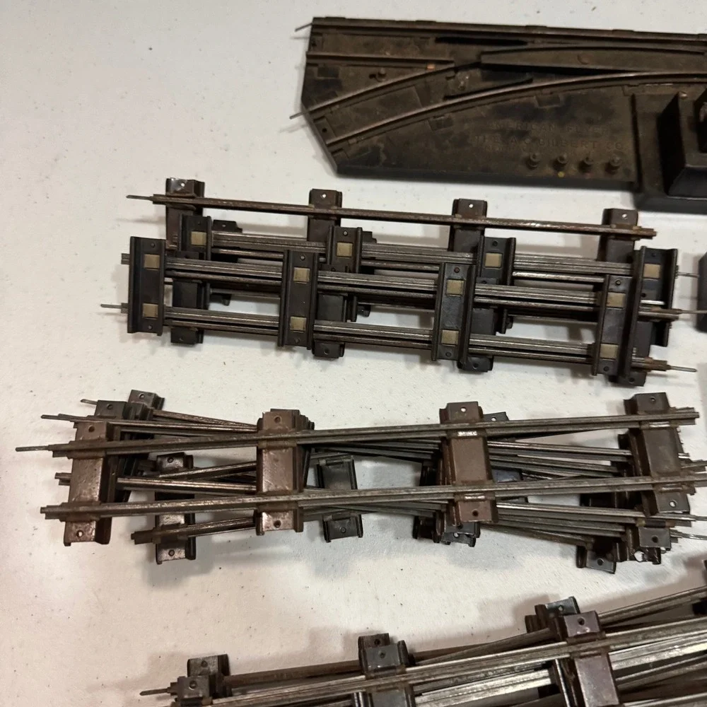 American Flyer S Gauge Track Lot 59 AC Gilbert Vintage Train Accessories Black